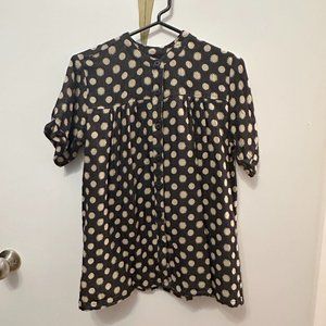 Ace & Jig Black and Cream Blouse